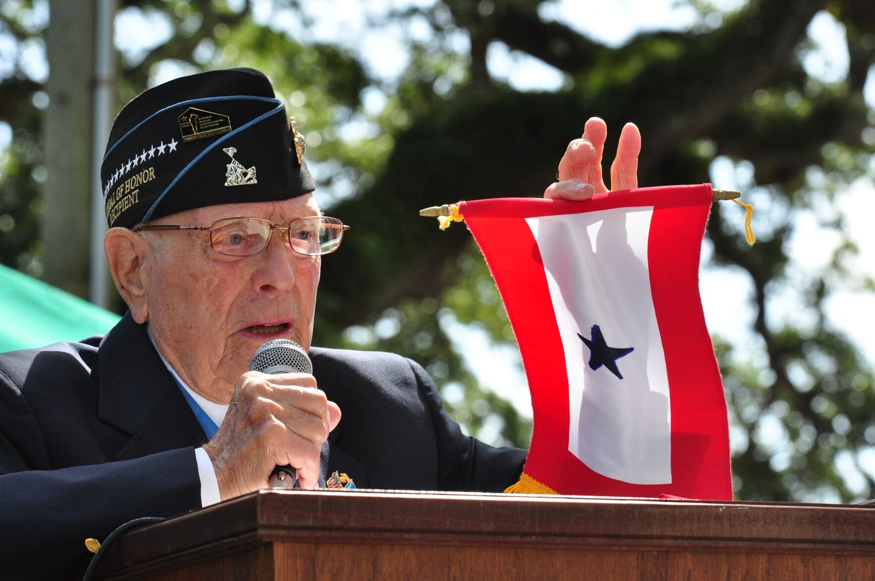 Emotions run high as community dedicates Gold Star Family Monument